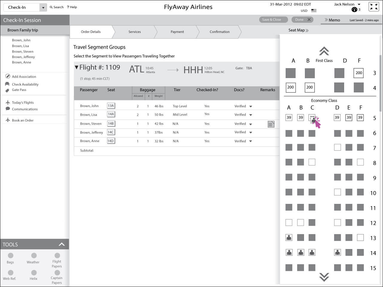 Selecting Services for the Browns