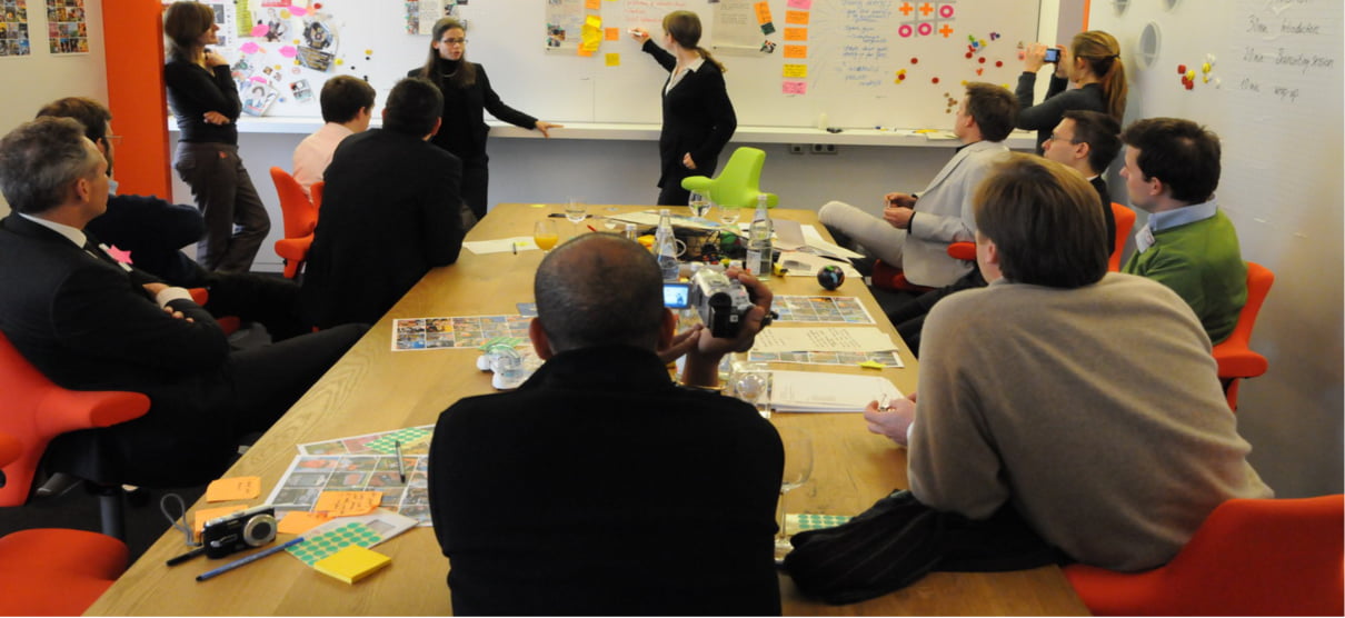 Team Ideating in Rapid Design Lab