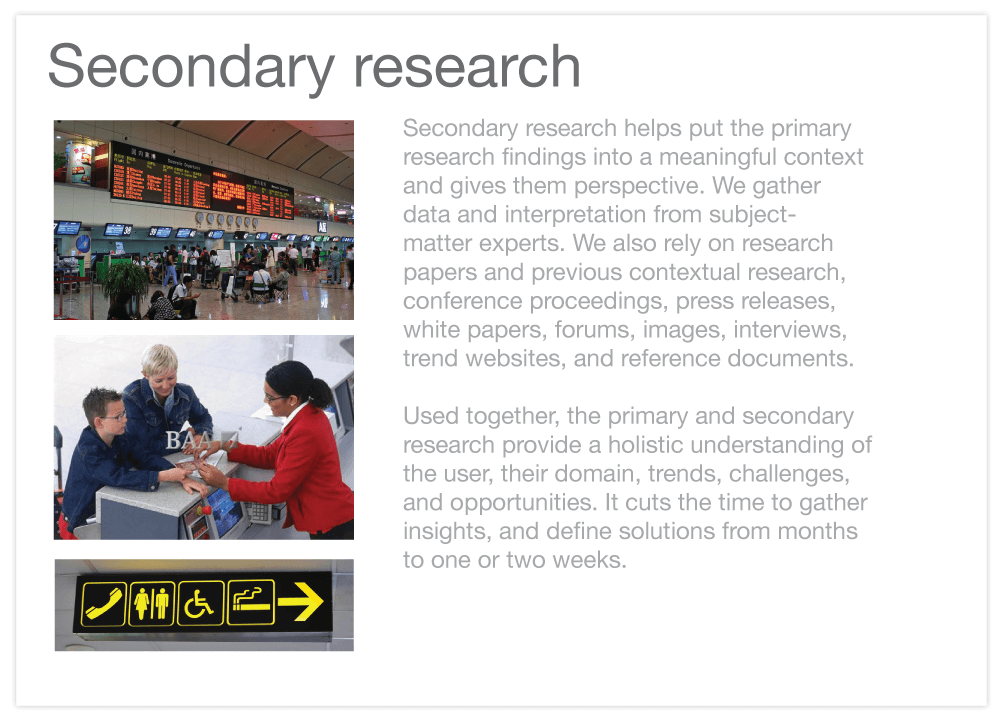 Secondary research in defining our visual design language