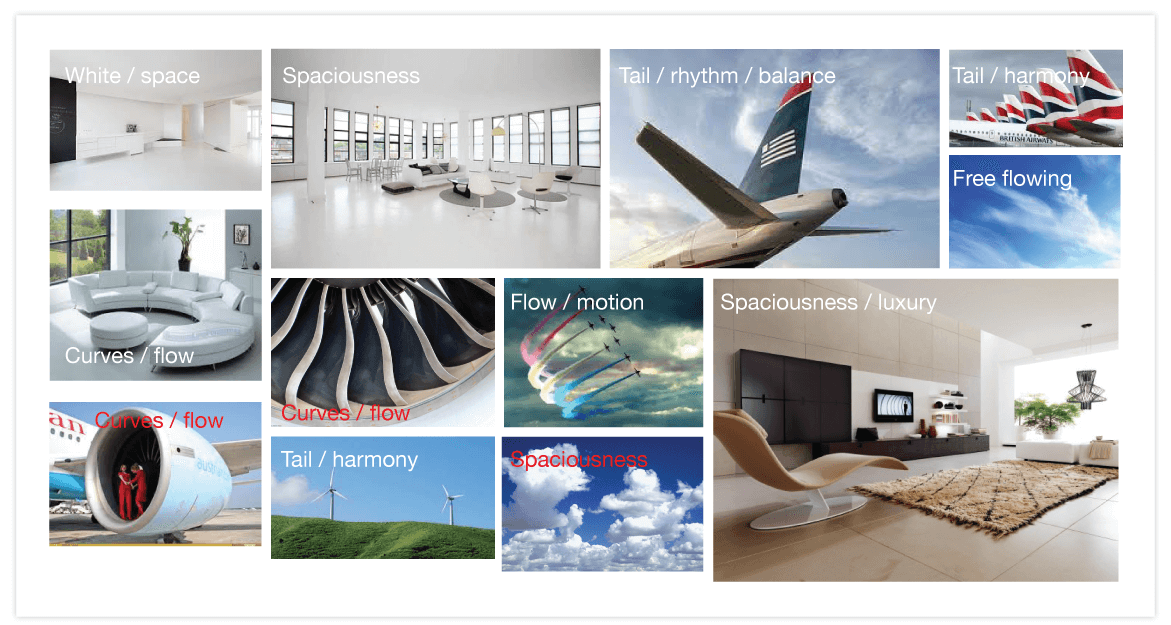 Moodboards to explore visual design concepts