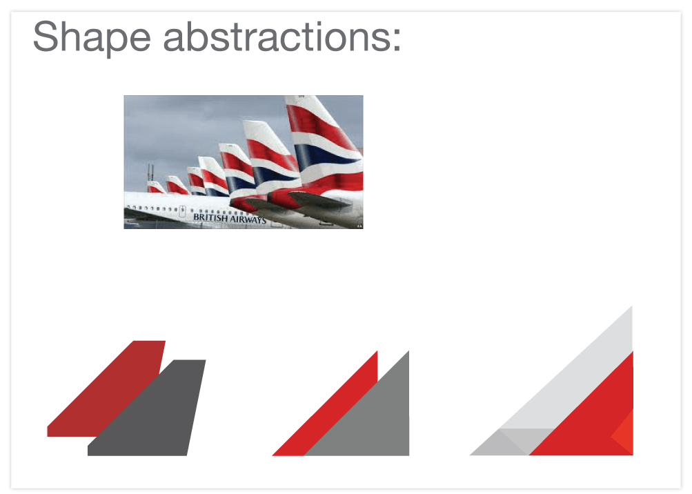 Shape abstractions from mood boards- Option 1