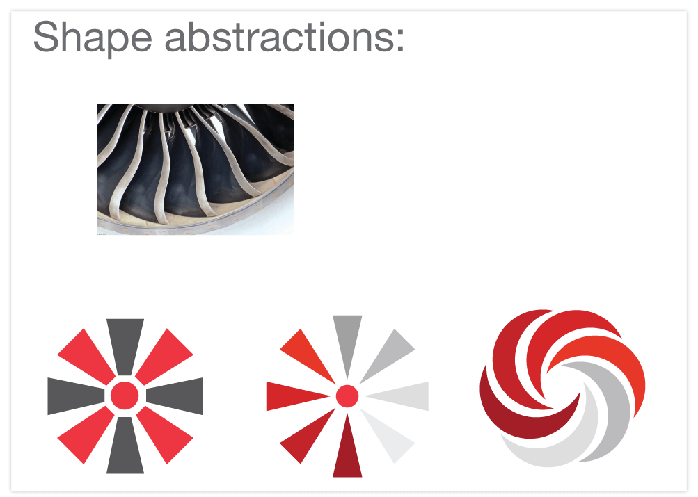 Shape abstractions from mood board- Option 2