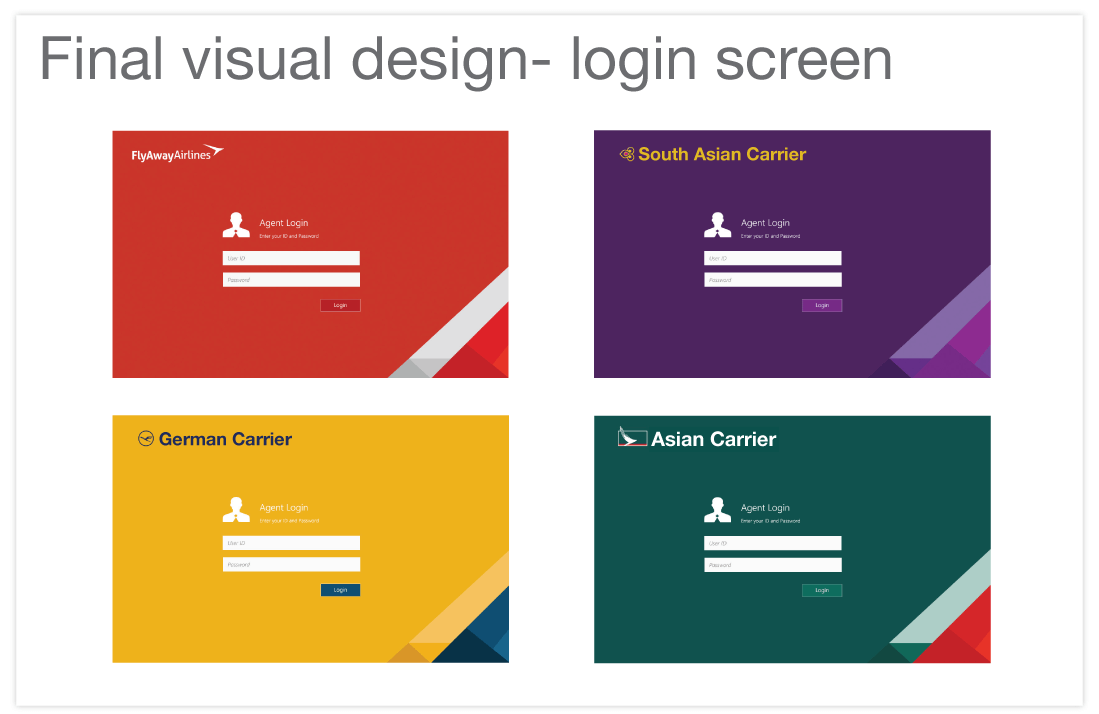 Visual Design for Login Screen