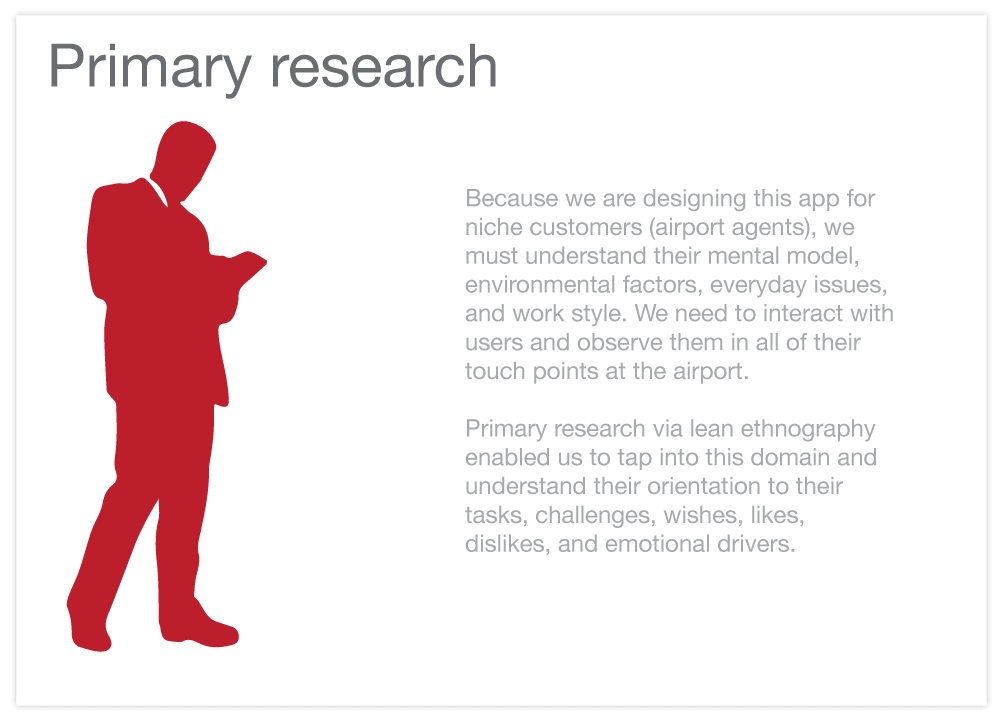 Primary research to inform our visual design language